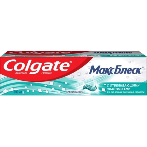 Colgate Зубная паста Макс Блеск отбеливающая 100 мл: Класс косметики Масс-маркет