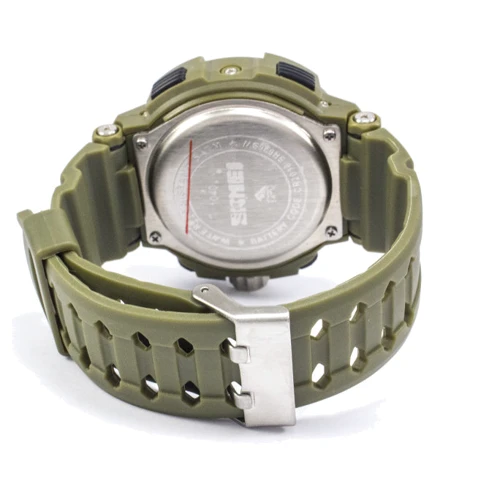 Наручний годинник Skmei 1040 Army Green: Тип циферблата Комбінований (аналого-цифровий)