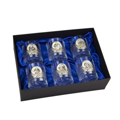 Набор бокалов для виски RCR Казаки Boss Crystal, 6 бокалов (196-0003)