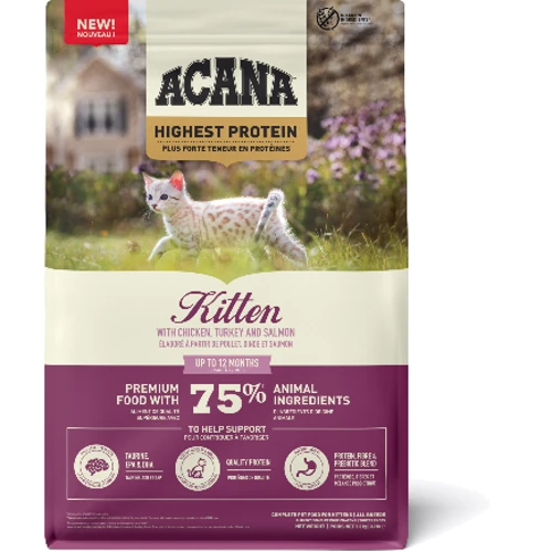 Сухой корм для котят ACANA HIGHEST PROTEIN KITTEN RECIPE 1.8 кг (a72325): Тип Сухой корм