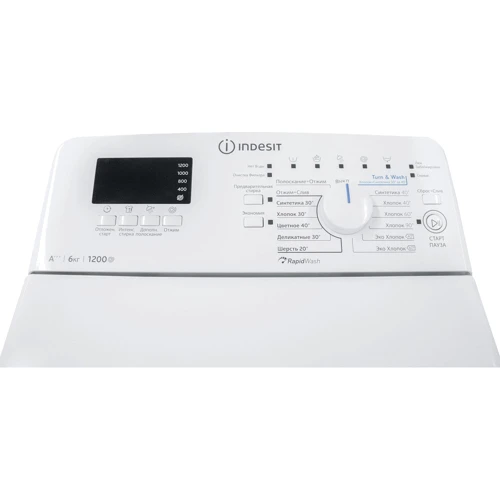 Стиральная машина Indesit BTW D61253 (EU): Тип загрузки вертикальная