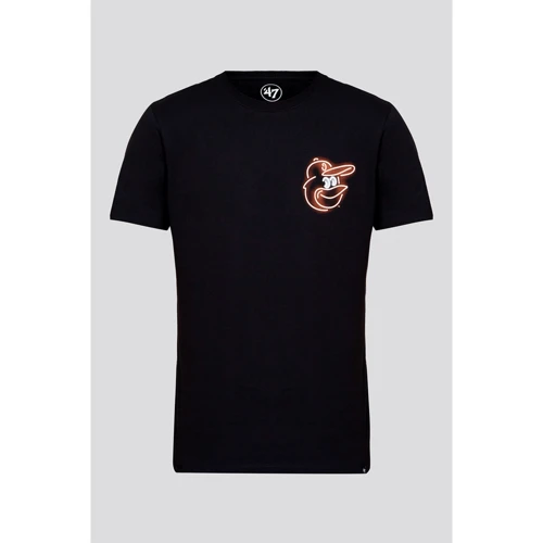 Футболка 47 MLB Baltimore Orioles Afterglo (545523JK-FS) S чорна з принтом