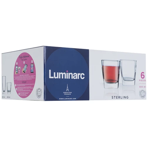 LUMINARC СТЕРЛИНГ /НАБОР/ 6х 300 мл низк.: Объем стакана мл 300