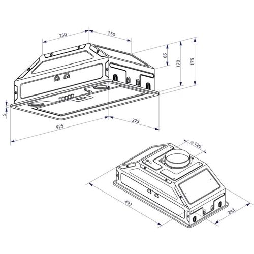 Вытяжка Minola HBI 5202 IV 700 LED фото 5