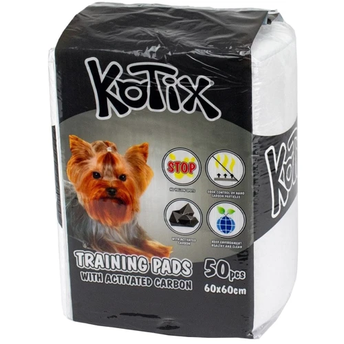 

Пеленки для собак Croci для собак Pet Training Pads Kotix Premium с активированным углем 60x60 см 50 шт/уп (Kot-7907)