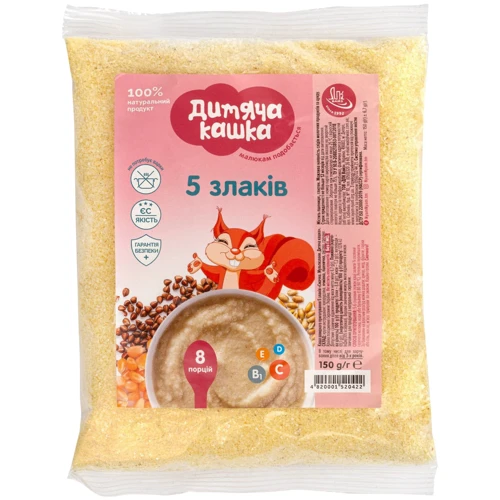Каша безмолочная Дитяча кашка 5 злаков 150 г (1181106)
