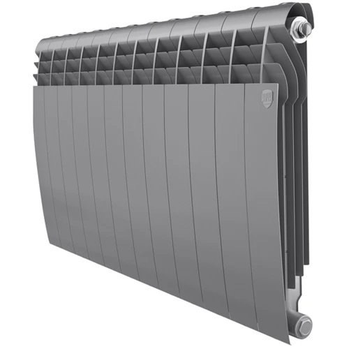 Радіатор із нижнім підключенням Royal Thermo PianoForte VD 500/Silver Satin -12 секцій