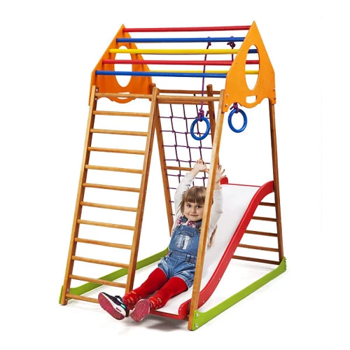 Детский спортивный комплекс для дома SportBaby KindWood Plus 1: Тип гимнастические и спортивные комплексы