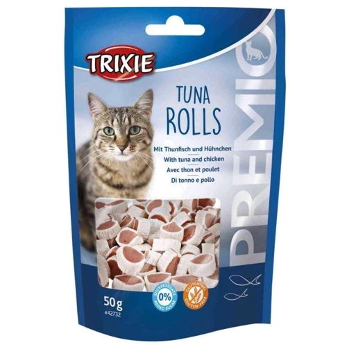 Ласощі для кішок Trixie Premio Tuna Rolls з тунцем 50 г (4011905427324)
