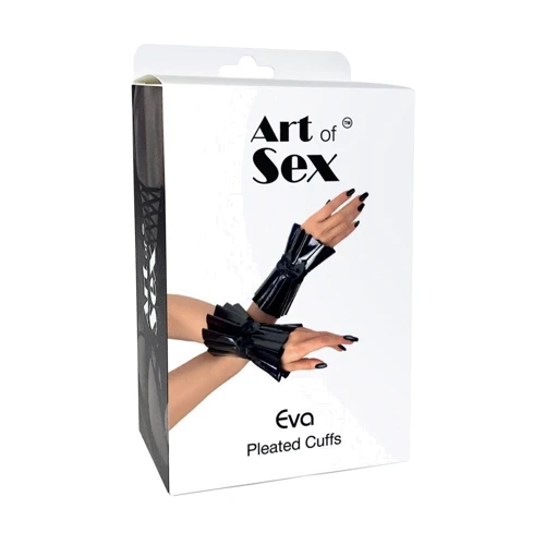 Плиссированные манжеты на руки Art of Sex - Eva (черный)