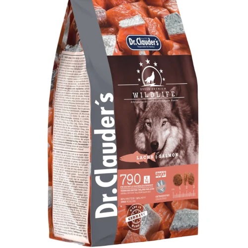 Сухий монопротеїновий корм для собак Dr. Clauder's Wildlife Salmon з високим вмістом м'яса лосось 350 г (34430035)