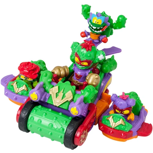 Игровой набор SuperThings Kazoom Kids S1 –Спайк-роллер Кактус (3 машинки, Казум-Кид, 3 фигурки) (PSTSP514IN00) фото 2