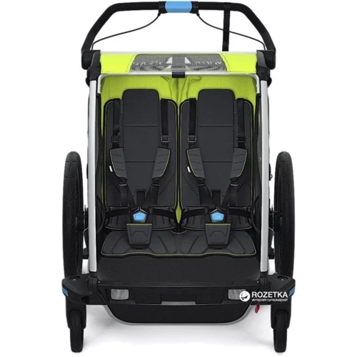 Коляска мультиспортивна Thule Chariot Sport2 Chartreuse TH10201004: Матеріал коліс резина (надувные)