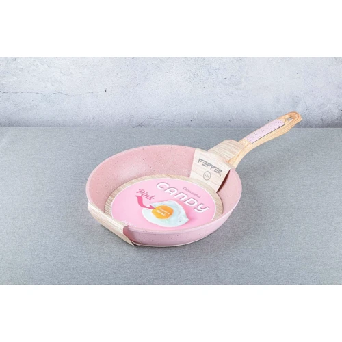 Сковорода Pepper Candy Pink 24 cм (PR-2112-24): Антипригарное покрытие Marble coating