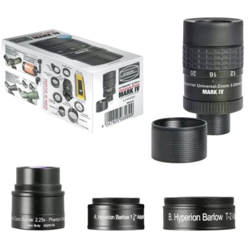 Окуляр Baader Planetarium Hyperion Clickstop Universal Zoom 8-24мм Mark IV, 1.25-2" + Линза Барлоу (2454827)