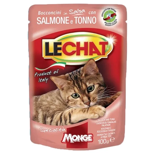 Влажный корм Monge LC Cat Wet Adult для кошек в соусе с тунцом и лососем 100 г (70001380)