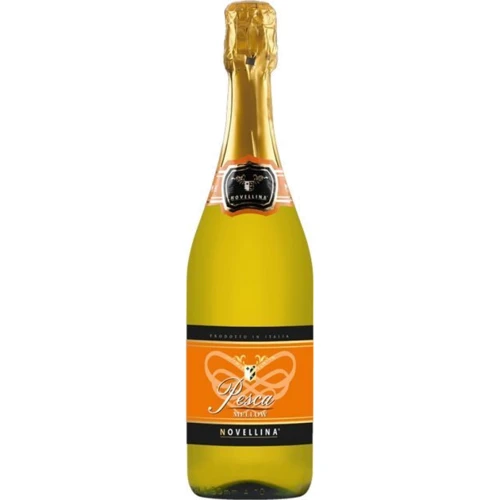 Напиток на основе вина Фраголино Novellina Pesca Mellow, белое сладкое, 0.75л 7% (PRV8002915006216)