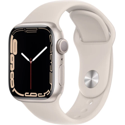 Apple Watch Series 7 41mm GPS Starlight Aluminum Case With Starlight Sport Band (MKMY3) Approved Витринный образец: Производитель Apple