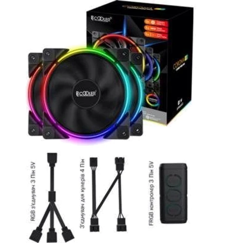Кулер PCCooler Corona 3-in-1 FRGB Kit 3-Pack: Призначення для корпуса