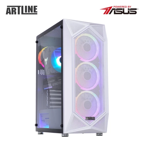 Персональный компьютер (ПК) ARTLINE Gaming X54WHITE (X54WHITEv04): Процессор Intel (6p+0e)-Core i5-12400F 2.5-4.4GHz