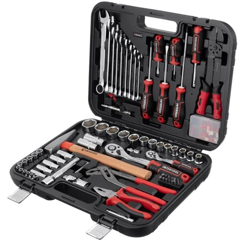 INTERTOOL ET-8100 Набор инструментов 1/2" & 1/4", 100ед., Cr-V STORM