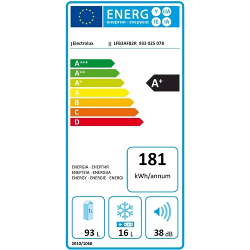 Встраиваемый холодильник Electrolux LFB3AF82R: Тип Однокамерный холодильник