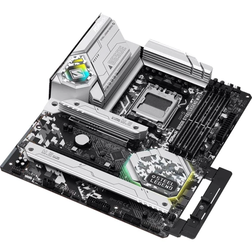 ASRock B650E STEEL LEGEND WIFI: Дополнительно Адаптер Wi-Fi, Поддержка UEFI, Радиатор на VRM, Поддержка RAID