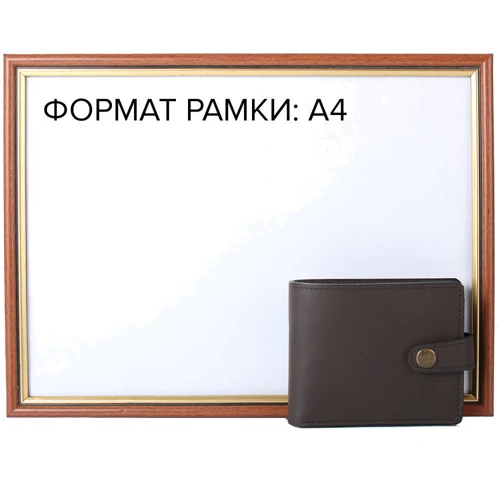 Мужское портмоне DNK Leather коричневое (DNK-Full-Purse col.F): Материал Натуральная кожа