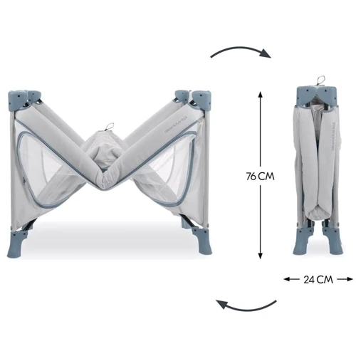 Детский манеж-кроватка Hauck Dream N Play Plus Dusty Blue (60098-6)