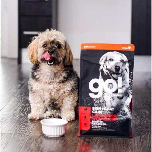 Сухой корм для щенков и взрослых собак GO! SKIN + COAT Lamb Recipe with grain dog formula - Гоу! с ягненком 1.6 кг (815260002950): Возраст Любой возраст