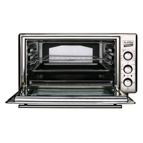 Электродуховка настольная Ventolux SILVIA BK/X: Размеры 340x608x460