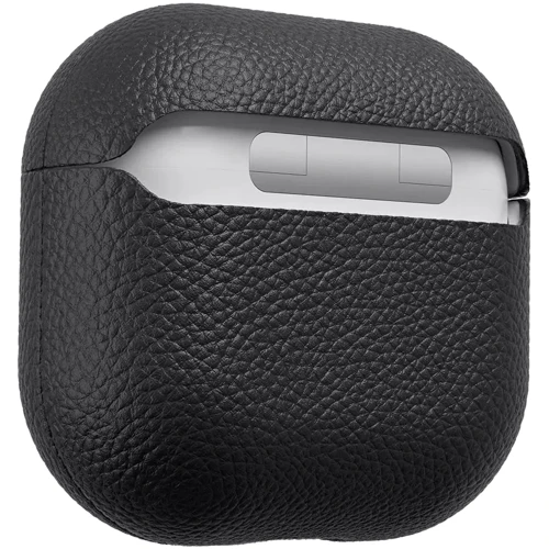 Чохол KeyBudz Artisan Series Leather Black (AP4_S3_BLK) для Apple AirPods 4 фото 2