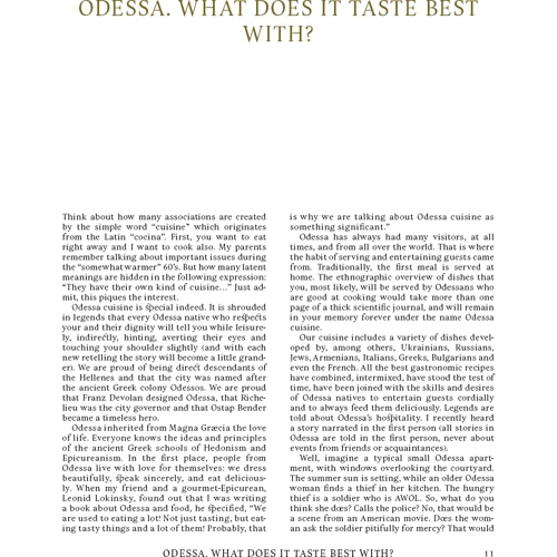 Savva Libkin: My Odessa Cuisine: ISBN 978-617-7559-69-5
