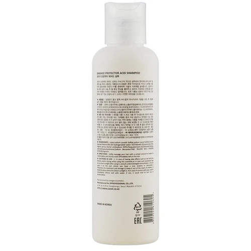 Lador Damaged Protector Acid shampoo Шампунь для завитого та фарбованого волосся з мінімальним pH 150 ml: Призначення Очищение, От перхоти, Защита цвета волос, Восстановление