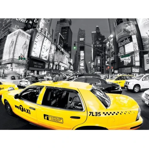 Картина и коллаж Фотокартина Pyramid International Yellow Cabs 60х80 см (WDC90068)