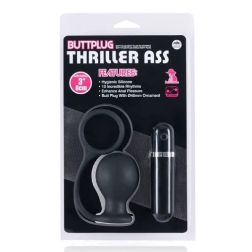 Анальная пробка 3.5 Silicone Round Butt Plug 8x4 см