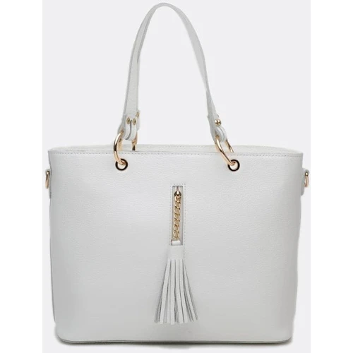 Жіноча сумка тоут Ricco Grande біла (1l953-white): Фактура Зерниста, матова
