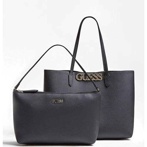 Женская сумка тоут Guess Uptown Chic черная (HWVG7301230-BLA): Пол Женский