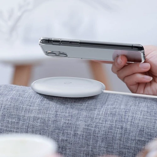 Зарядний пристрій Baseus Wireless Charger Jelly 15W White (WXGD-02) фото 6
