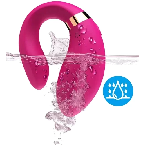 Вибромассажер для пар Boss Series с пультом ДУ - Couple Vibrator Pink USB 9 Function (BS5200030)