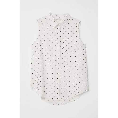 Топ H & M 6410058 158 см біла