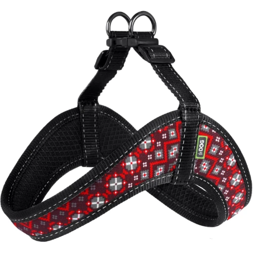 Шлея HiDog Comfort Вышиванка 33-39 см XS разноцветная фото 2