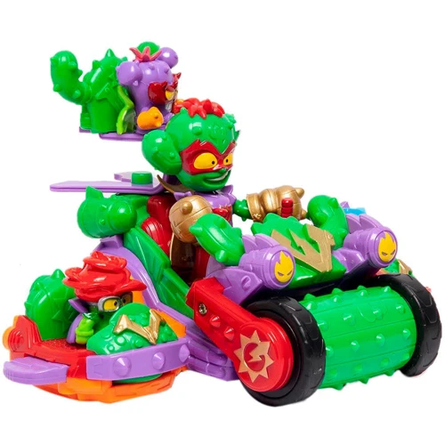 Игровой набор SuperThings Kazoom Kids S1 –Спайк-роллер Кактус (3 машинки, Казум-Кид, 3 фигурки) (PSTSP514IN00) фото 6