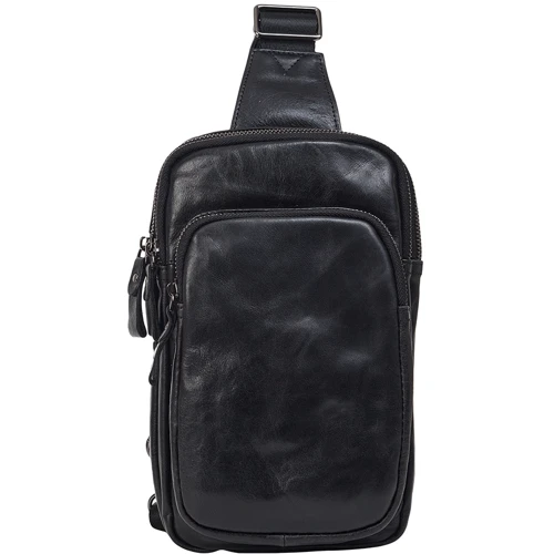 Мужская сумка-слинг Buffalo Bags черная (SHIM7592A-black)