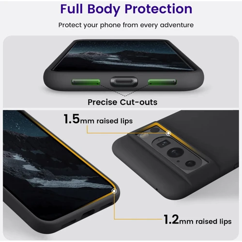 Чехол для телефонов Google Silicone Case Charcoal (GA04974) for Google Pixel 8 Pro фото 4