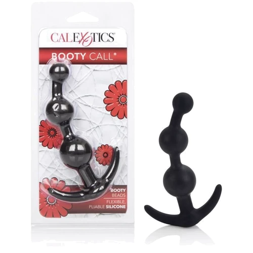 CalExotics Booty Call Booty Beads анальная елочка, 12x3.25 см, черный