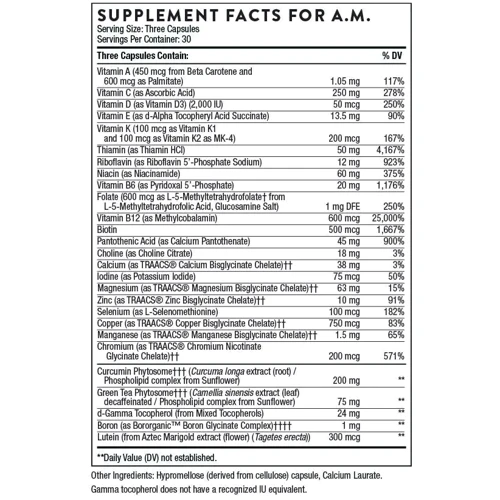 Thorne Research Multi-Vitamin Elite 2 Bottles Мультівітаміни Еліт 2 по 90 капсул: Стать унісекс