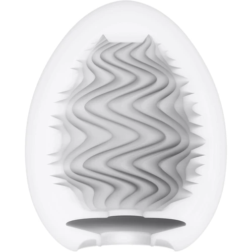 Мастурбатор-яйцо Tenga Egg Wind с зигзагообразным рельефом
