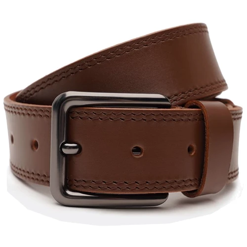 Мужской ремень Borsa Leather коричневый (V1115FX51-brown)