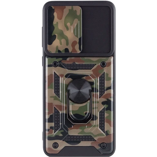 Аксессуар для смартфона Mobile Case Camshield Serge Ring Camo Army Brown for Xiaomi Redmi A1: Материал TPU (термополиуретан) и поликарбонат